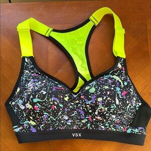 VSX Sports Bra 34B Maximum Support Underwire Racerback Molded size 32B